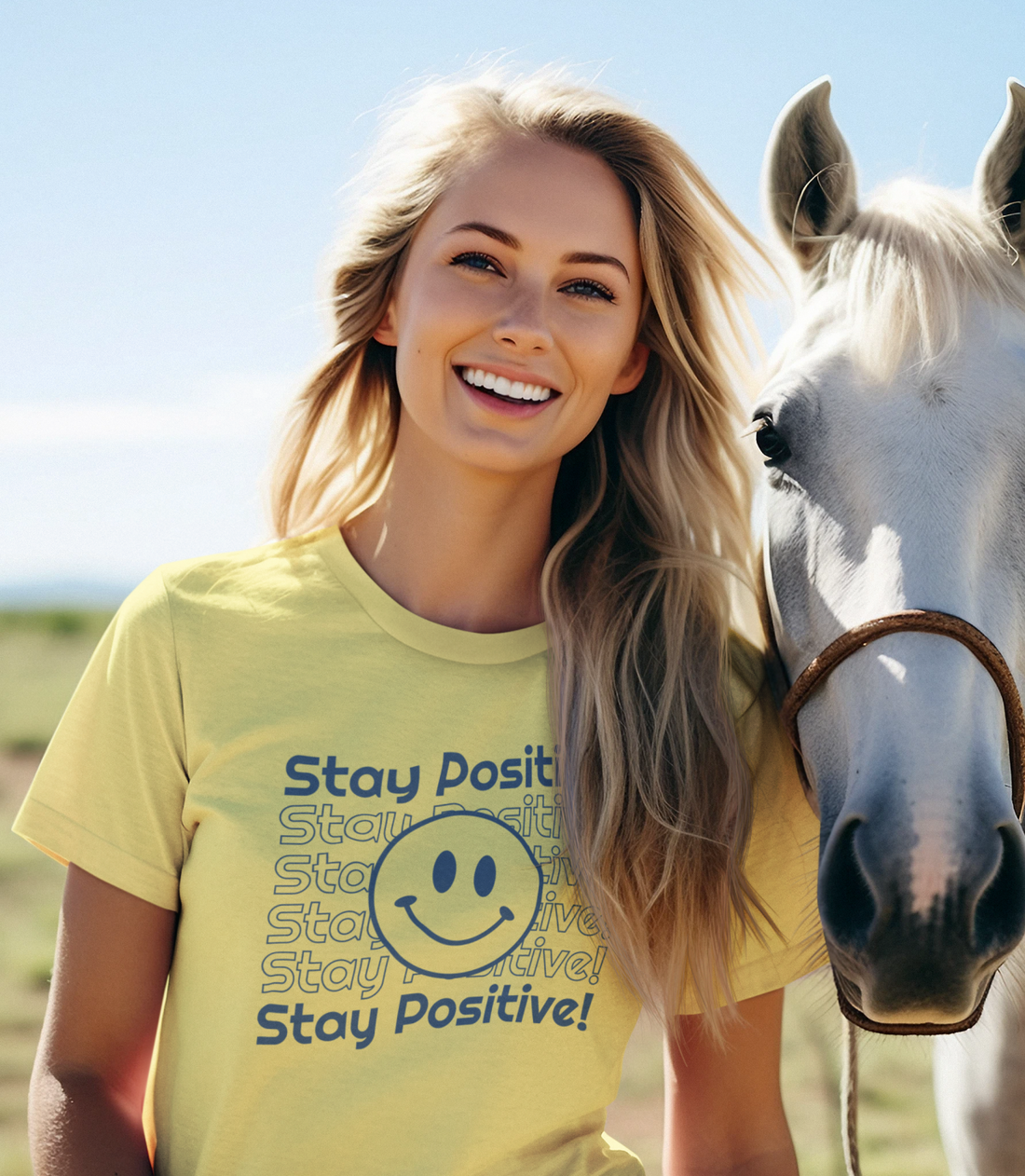 Stay Positive Smile! Unisex Tee
