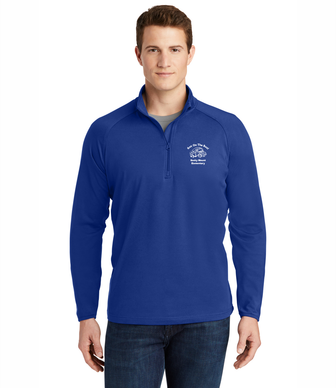 Get On The Bus - Adult 1/4 Zip Lightweight Pullover