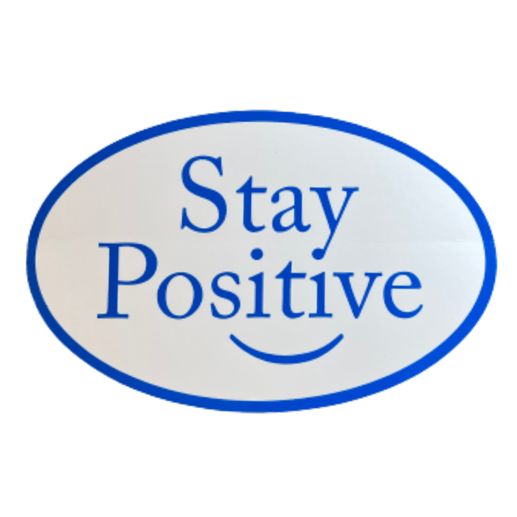 Stay Positive Bumper Sticker - U.S. Custom Stickers