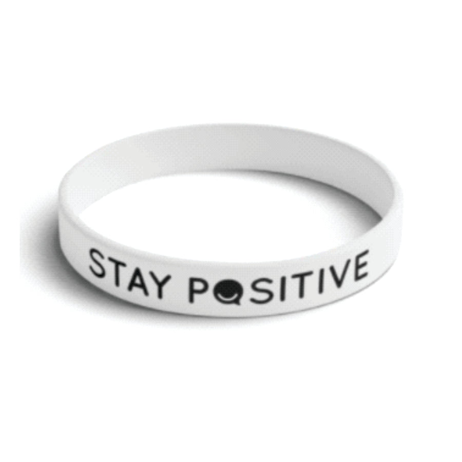 Stay Positive Silicone Wristbands