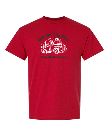 Get On The Bus! - Youth & Adult 50/50 Cotton Blend Tee