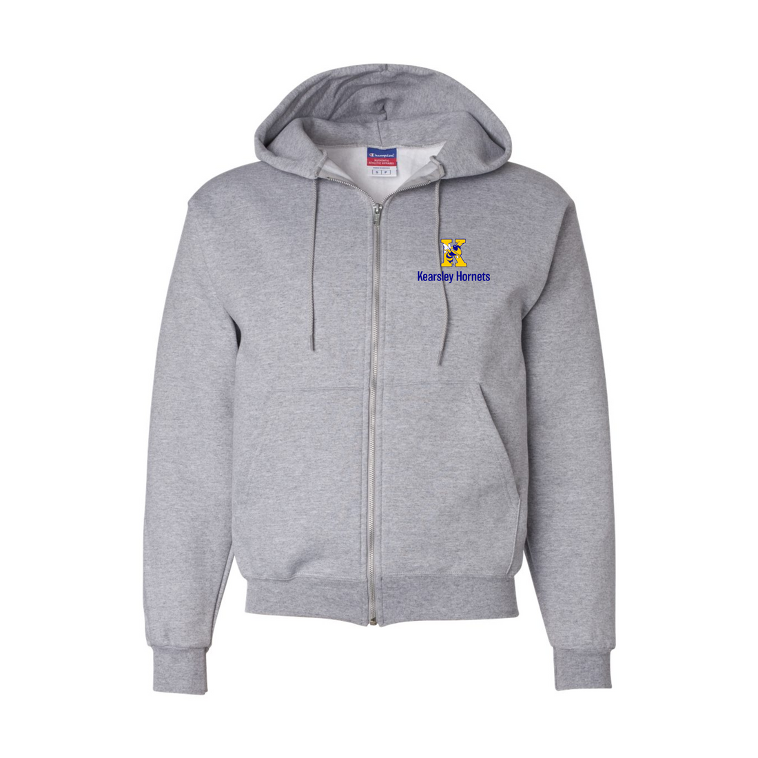 Kearsley Hornets - Adult Full-Zip Sweatshirt by Champion