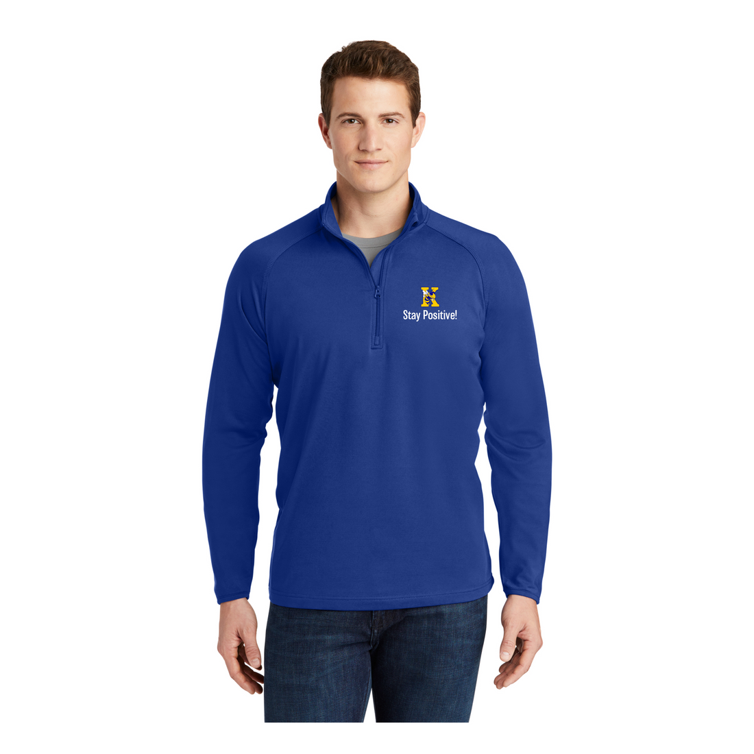 Stay Positive - Adult 1/4 Zip Lightweight Pullover