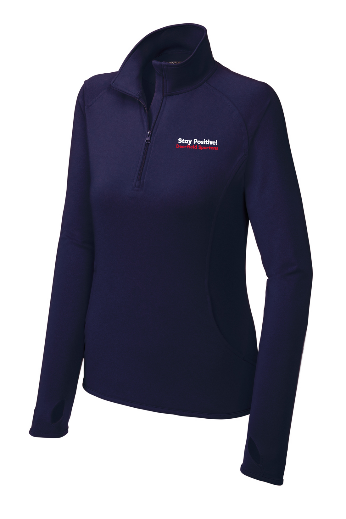 Stay Positive - Ladies 1/4 Zip Lightweight Pullover