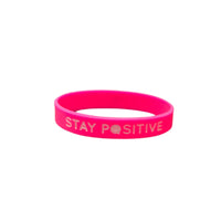 Stay Positive Silicone Wristbands