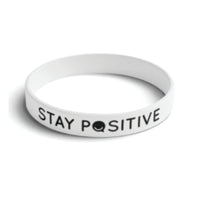 Stay Positive Silicone Wristbands (Volume Discount)
